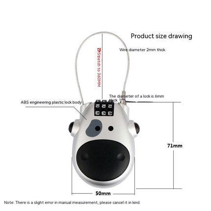 Luggage Travel Lock, Combination Lock for Suitcases, Bags and Gym Lockers