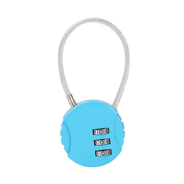 Luggage Locks, Travel Cable Lock Retractable Cable Lock, Security Password Lock Steel Cable