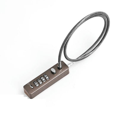 Luggage Locks, Travel Cable Lock Retractable Cable Lock, Security Password Lock Steel Cable