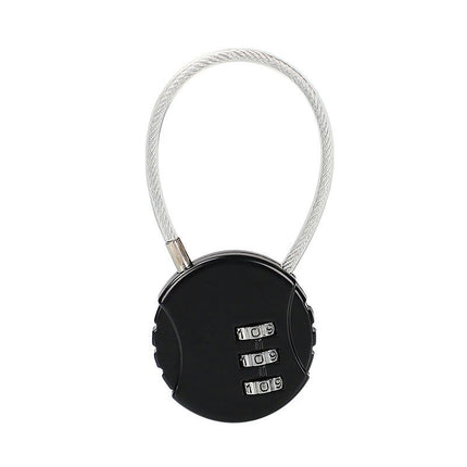 Luggage Locks, Travel Cable Lock Retractable Cable Lock, Security Password Lock Steel Cable