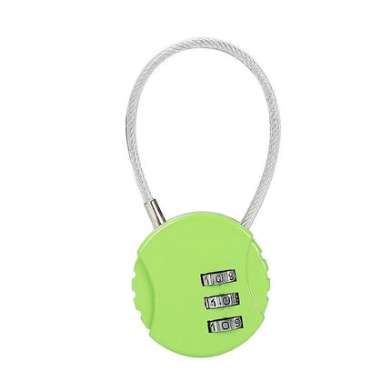 Luggage Locks, Travel Cable Lock Retractable Cable Lock, Security Password Lock Steel Cable