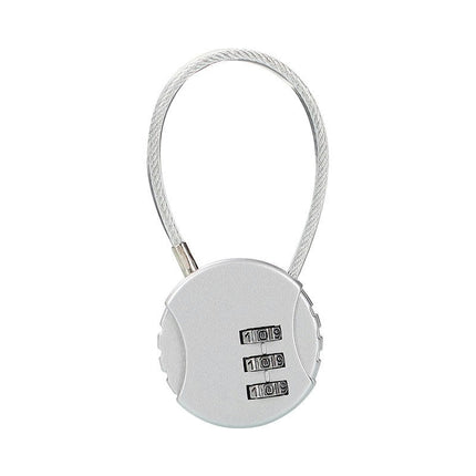 Luggage Locks, Travel Cable Lock Retractable Cable Lock, Security Password Lock Steel Cable