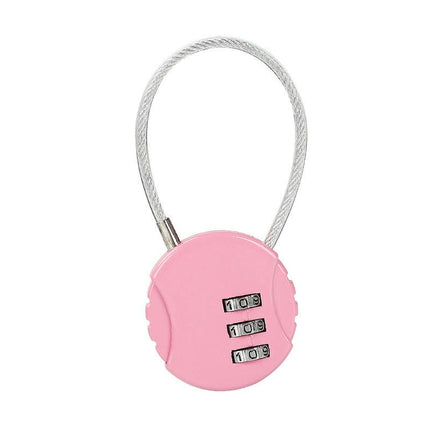 Luggage Locks, Travel Cable Lock Retractable Cable Lock, Security Password Lock Steel Cable