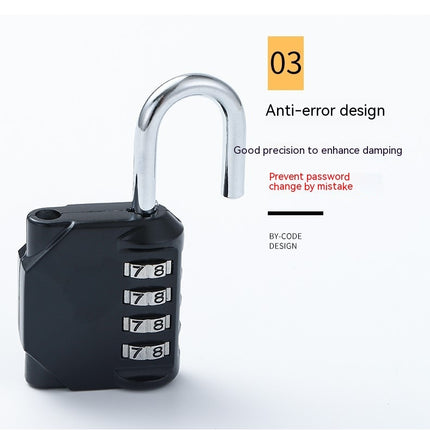 Luggage Locks Digit Combination Padlock Travel Resettable Code Lock Locks for Suitcase Travel Bag Locker