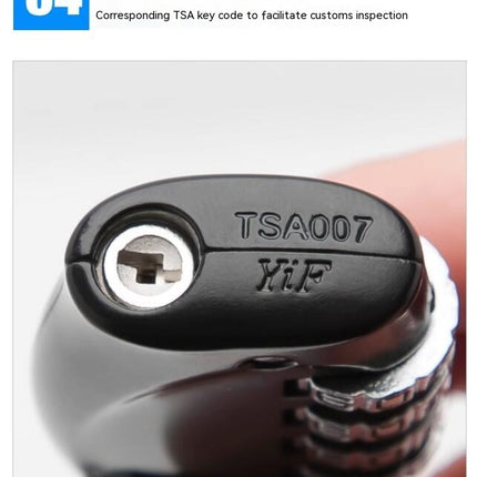 Customs Lock TSA Luggage Locks, Combination Accepted Cable Luggage Lock for Travel Bag Suitcase