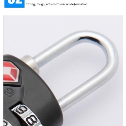 Customs Lock TSA Luggage Locks, Combination Accepted Cable Luggage Lock for Travel Bag Suitcase