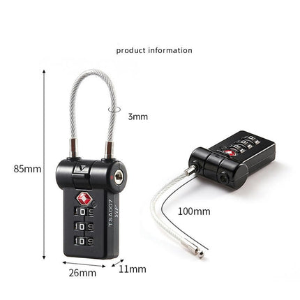 TSA Luggage Locks - Digit Combination Padlocks - Approved Travel Lock for Suitcases & Baggage