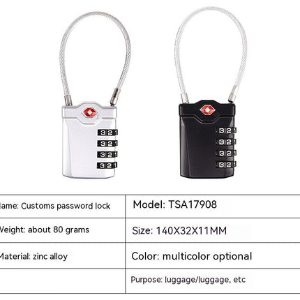 Luggage Locks, 2 Packs Suitcase Lock, Security Combination Padlocks Code Lock for Travel