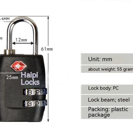 TSA Luggage Locks Combination Padlock, Travel Code Lock for Baggage Bag, Suitcase, Locker, Backpack