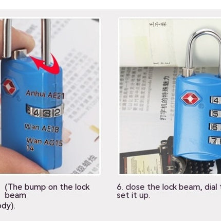 TSA Luggage Locks Combination Padlock, Travel Code Lock for Baggage Bag, Suitcase, Locker, Backpack