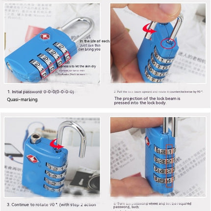 TSA Luggage Locks Combination Padlock, Travel Code Lock for Baggage Bag, Suitcase, Locker, Backpack