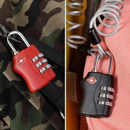 Luggage Locks,Luggage Locks Combination Padlock for Travel Bag, Suitcase Locker Backpack