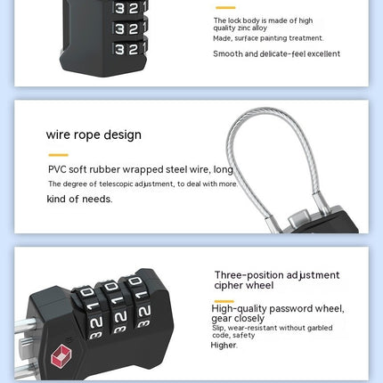 TSA Luggage Locks, Security Padlock, Combination Padlocks, Code Lock for Travel Suitcases Luggage Bag