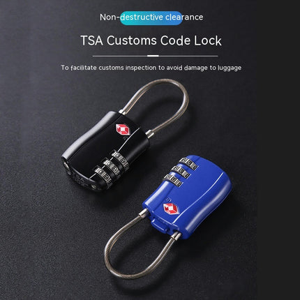 TSA Customs Combination Lock Travel Alloy Suitcase Padlock TSA Luggage Locks for Travel Bag, Suitcase