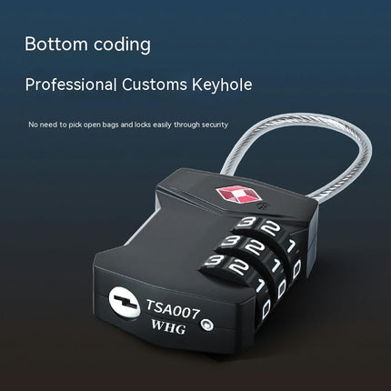 TSA Customs Lock Luggage Locks Travel Customs Lock Bag Password Padlock for Travel Suitcases