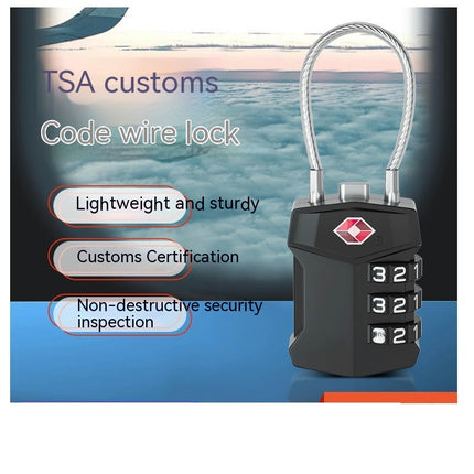 TSA Customs Lock Luggage Locks Travel Customs Lock Bag Password Padlock for Travel Suitcases