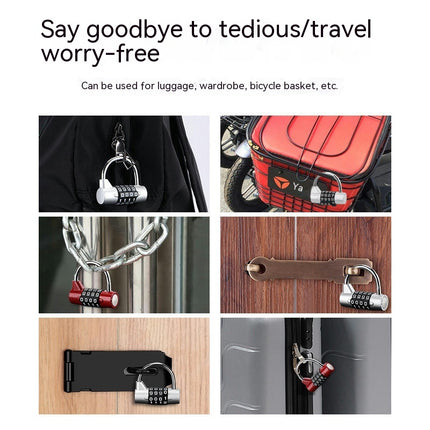 Luggage Locks Travel Locks Wire Combination Lock Padlock Suitable for Travel Luggage Suitcase