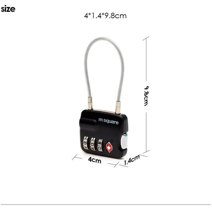 Luggage Lock Padlock, Combination TSA-Accepted Luggage Lock,Combination Lock for Suitcase