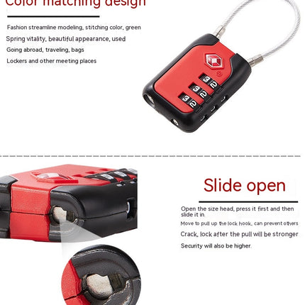 TSA Luggage Locks, Waterproof Luggage Lock Padlock Digit Padlocks Travel Lock for Suitcases