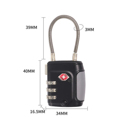 Padlock Combination Lock TSA Accepted Luggage Locks Luggage Locks for Travel Luggage