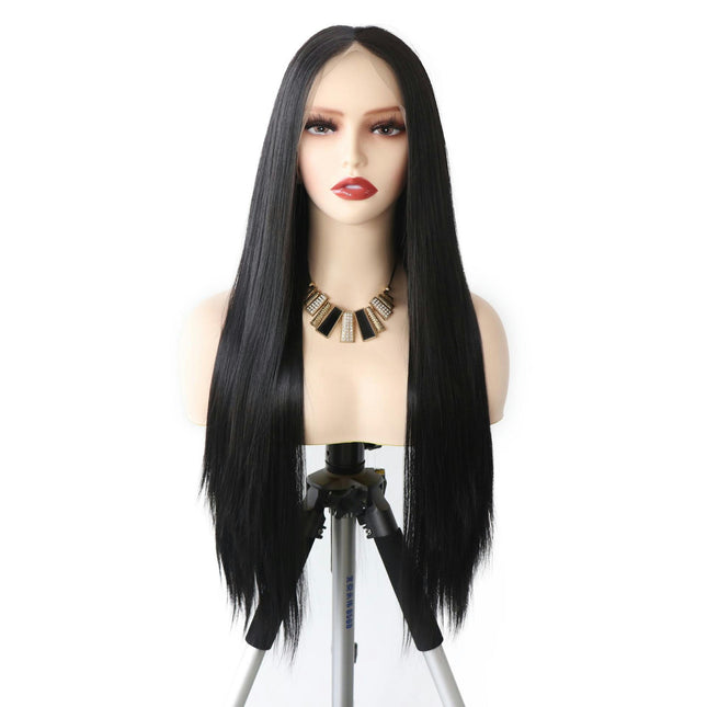 Long Straight Wigs Lace Front Wigs Wig Black Synthetic Wig Wigs for Women Hair Headband Wig