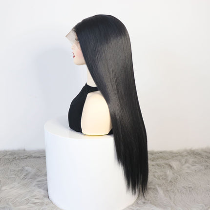 Long Straight Wigs Lace Front Wigs Wig Black Synthetic Wig Wigs for Women Hair Headband Wig