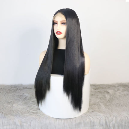 Long Straight Wigs Lace Front Wigs Wig Black Synthetic Wig Wigs for Women Hair Headband Wig