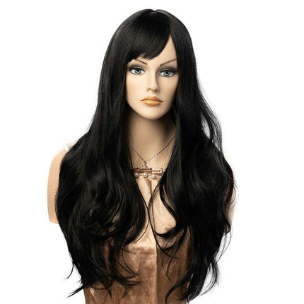 Charming Women's Long Curly Full Hair Wig Long Wavy Wigs for Women Wigs with Bangs