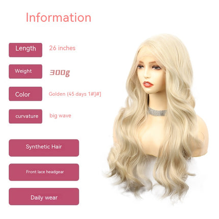 Long Waves Hair Lace Front Wigs Natural Lace Wigs with Synthetic Lace Front Wigs for Women