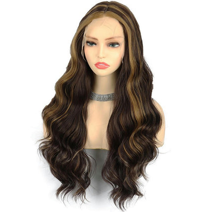 Long Wavy Wig for Women Curly Wavy Wig Natural  Wigs, Wigs with Synthetic Lace Front Wigs for Women