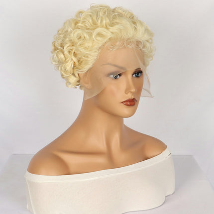 Women Short Curly ,Wavy Hair Wigs with Free Wig Cap Synthetic Wavy Curly Wigs Natural Hair Fluffy