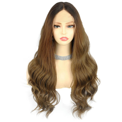 Long Wavy Wig for Women Curly Wavy Wig Natural  Wigs, Wigs with Synthetic Lace Front Wigs for Women