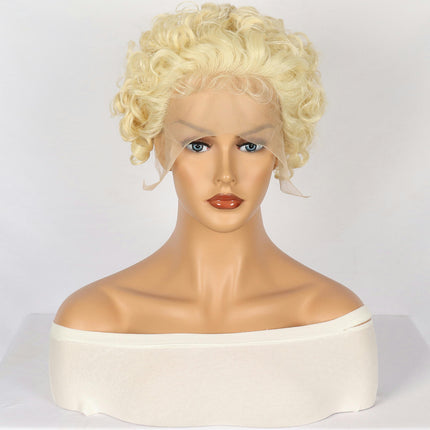 Women Short Curly ,Wavy Hair Wigs with Free Wig Cap Synthetic Wavy Curly Wigs Natural Hair Fluffy