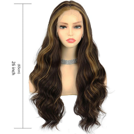 Long Wavy Wig for Women Curly Wavy Wig Natural  Wigs, Wigs with Synthetic Lace Front Wigs for Women