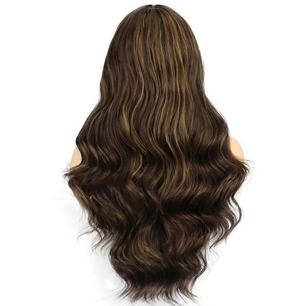 Long Wavy Wig for Women Curly Wavy Wig Natural  Wigs, Wigs with Synthetic Lace Front Wigs for Women