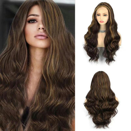 Long Wavy Wig for Women Curly Wavy Wig Natural  Wigs, Wigs with Synthetic Lace Front Wigs for Women