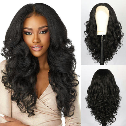 Long Wavy Wig for Women long Hair Lace Front Wigs, Wigs with Synthetic Wigs for Women Natural Fluffy