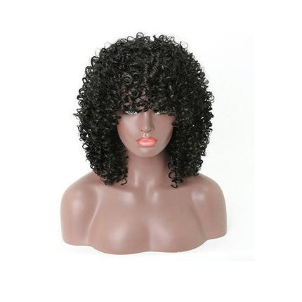 Short Kinky Curly Wig Synthetic Afro Curly Hair Wigs for Black Woman Wig for Daily Natural Wigs