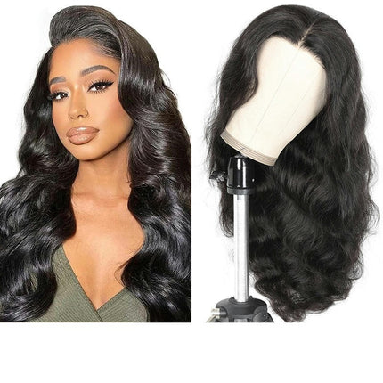 Deep Wave Lace Front Wigs Human Hair for Women Human Hair Glueless Curly Wig with Hair Natural Color