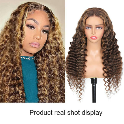 Deep Wave Lace Front Wigs Human Hair HD Lace Curly Wigs for Women with Curly Wig Human Hair