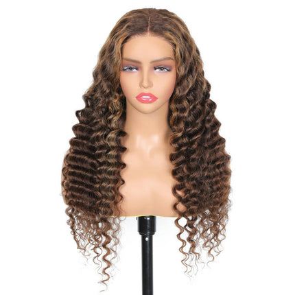 Deep Wave Lace Front Wigs Human Hair HD Lace Curly Wigs for Women with Curly Wig Human Hair