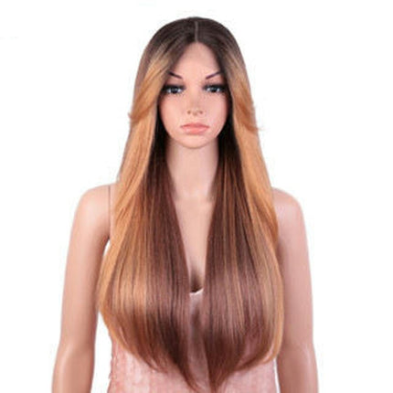 Lace Wigs Long Wig Long Wavy Straight Hair Wig Synthetic Wigs for Women for daily use