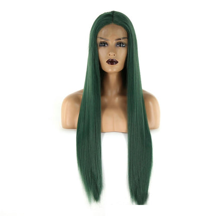 Lace Wigs Straight Long Hair Wig Synthetic Wig Wigs for Women Middle Part Lace Synthetic Wig