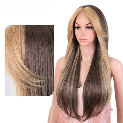 Lace Wigs Long Wig Long Wavy Straight Hair Wig Synthetic Wigs for Women for daily use