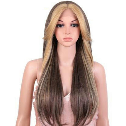 Lace Wigs Long Wig Long Wavy Straight Hair Wig Synthetic Wigs for Women for daily use