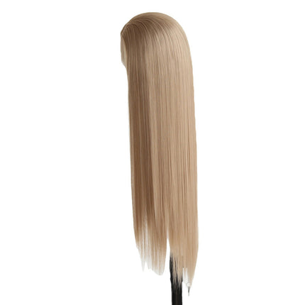 Natural Long Wig, Small Lace Wig Deep Long Straight Synthetic Wigs for Women Daily Use