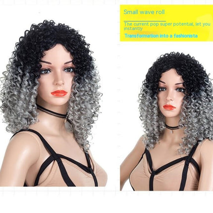 Wigs for Women Short Afro Curly Wigs for Black Women, Fluffy Wavy Synthetic Wig Natural with Wig