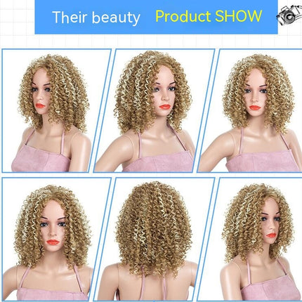 Deep Curly Wigs for Black Women Long Afro Curly Wig Natural Synthetic Wigs African Curly Wig