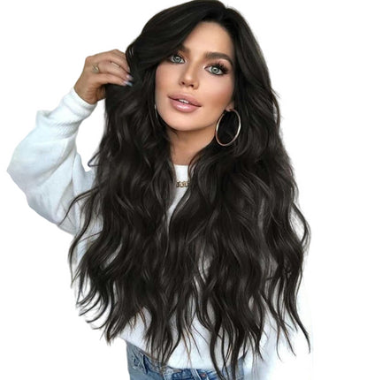 Long Wavy Wig for Women Curly Wavy Wig Natural Synthetic Hair Wavy Wigs for Women Daily