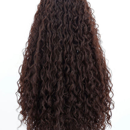 Long Curly Afro Wig With Bangs for Black Women Kinky Curly Hair Wig Afro Synthetic Wigs